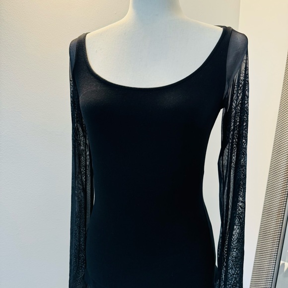 FERRE Gianfranco ferre TATOO VINTAGE TOP BLACK SIZE M VGC - Picture 6 of 16